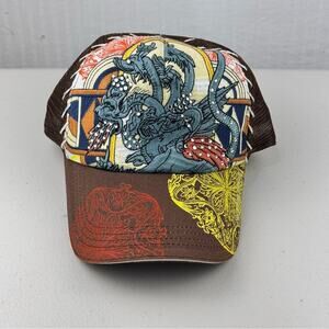 Four Forty One Los Angeles Vintage Brown Cap Graphic Embroidered Design One-Size